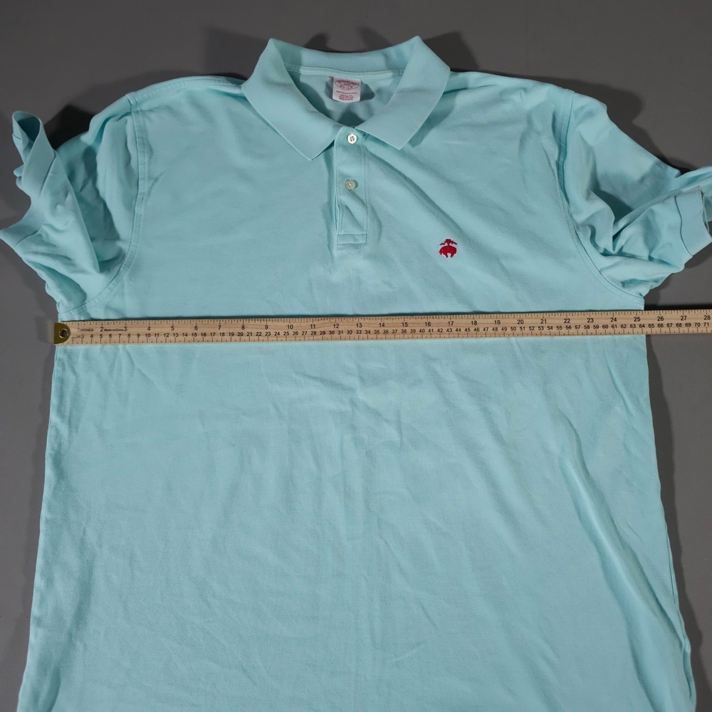Brooks Brothers Performance Polo Mens XXL Light Blue Original Fit Cotton - Picture 5 of 7